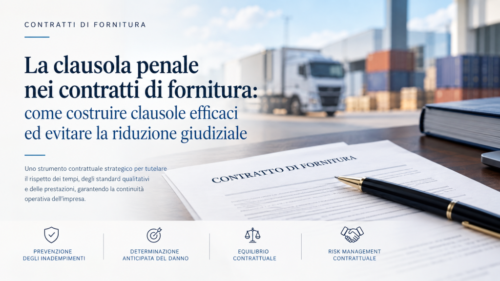 Clausola penale nei contratti di fornitura